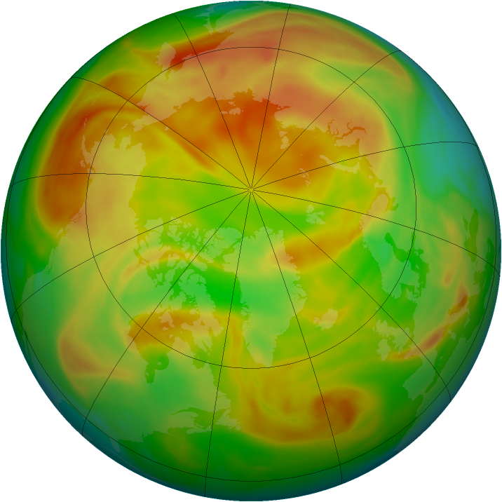 Arctic ozone map for 10 May 2006